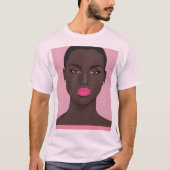 Pink Lip Stick T-Shirt (Vorderseite)