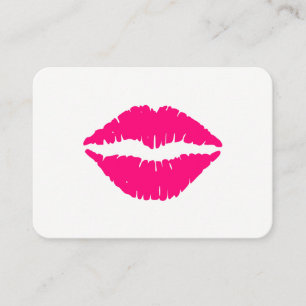 Pink-Lippenstift Visitenkarte