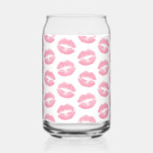 Pink Lips, Kiss, Lipstick, Ihr Name, Personalisier Dosenglas (Links)