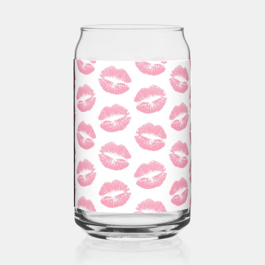 Pink Lips, Kiss, Lipstick, Ihr Name, Personalisier Dosenglas (Links)