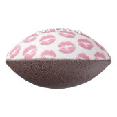 Pink Lips, Kiss, Lipstick, Ihr Name, Personalisier Football (Gedreht 90)