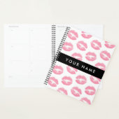 Pink Lips, Kiss, Lipstick, Ihr Name, Personalisier Planer (Anzeige)
