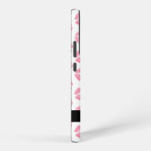 Pink Lips, Kiss, Lipstick, Ihr Name, Personalisier Samsung Galaxy Hülle (Rechte Seite)