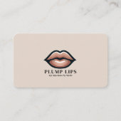 Pink Lips Lip Social Media Connection QR Visitenkarte (Vorderseite)