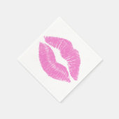 Pink Lips Lipstick Lippenstift Makeup Schönheit Serviette (Ecke)