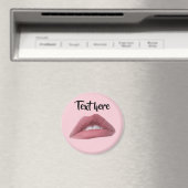 Pink Lips Magnet (In Situ (Geschirrspüler))