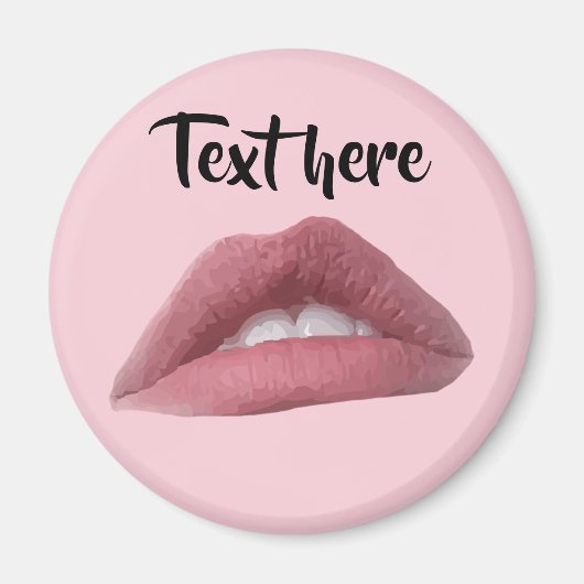 Pink Lips Magnet (Vorne)