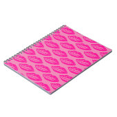 Pink Lips Pattern Notizblock (Linke Seite)