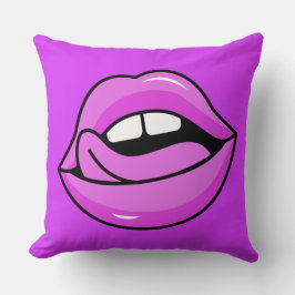 Pink Lips werfen Kissen