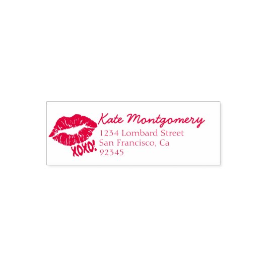 Pink Lips XOXO | Makeup Artist Permastempel (Design)
