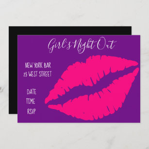 Pink Lipstick-Party Einladung