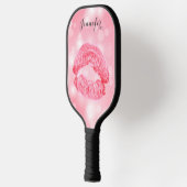 Pink Lipstick Personalisiert Pickleball Paddel Pickleball Schläger (Links)