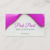 Pink Liquid Nail Polnisch Terminkarte (Vorderseite)