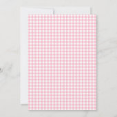 Pink Little Albern Gänseballon Girl Einladung (Rückseite)