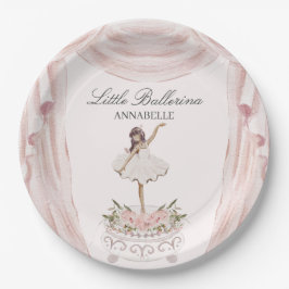 Pink Little Ballerina Baby Dusche oder Geburtstag Pappteller