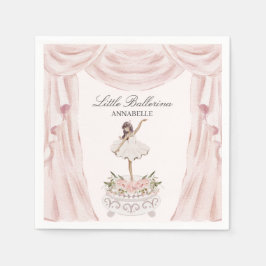 Pink Little Ballerina Baby Dusche oder Geburtstag Serviette