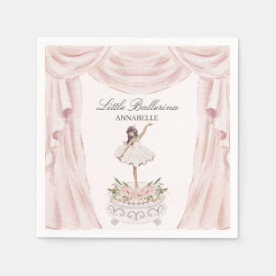 Pink Little Ballerina Baby Dusche oder Geburtstag Serviette