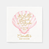 Pink Little Beach Babe Baby Dusche Serviette (Vorderseite)