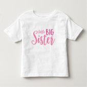 Pink Little Big Sister Kleinkind Pullover Hoodie (Vorderseite)