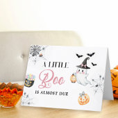 Pink Little Boo Baby Dusche Niedlich Ghost Pumpkin Dankeskarte