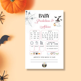 Pink Little Boo Baby Predictions Karte