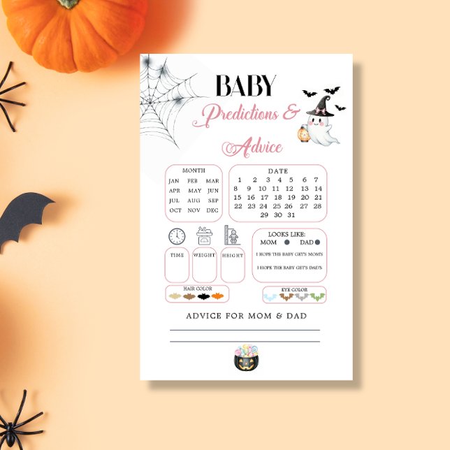 Pink Little Boo Baby Predictions Karte (Von Creator hochgeladen)