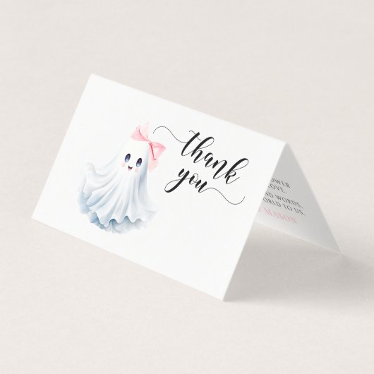 Pink Little Boo Babydusche Klappendusche Danke (Vorderseite)