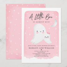 Pink Little Boo Dusche Halloween Ghost Baby Dusche