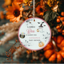 Pink Little Boo Ghost Baby Dusche Geschenkanhänger