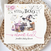 Pink Little Boo Halloween Baby Shooting Paper Napk Serviette
