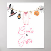 Pink Little Boo Halloween Bücher und Geschenke Poster (Vorne)