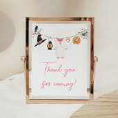 Pink Little Boo Halloween Danke, dass du gekommen  Poster