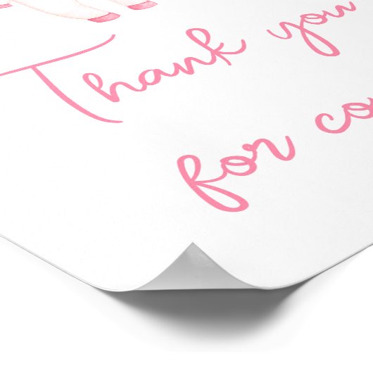 Pink Little Boo Halloween Danke, dass du gekommen  Poster (Ecke)