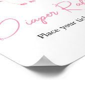 Pink Little Boo Halloween Diaper Raffle Poster (Ecke)