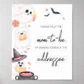 Pink Little Boo Halloween Envelope Station Poster (Vorne)