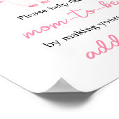 Pink Little Boo Halloween Envelope Station Poster (Ecke)