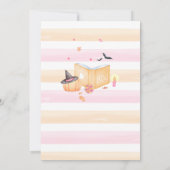 Pink Little Boo Halloween Kinderdusche Einladung (Rückseite)