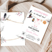 Pink Little Boo Halloween Kinderdusche Einladung