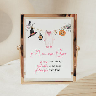 Pink Little Boo Halloween Kinderdusche Mama Osa Ba Poster