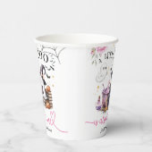 Pink Little Boo Halloween Kinderdusche Pappbecher (Rechts)