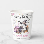 Pink Little Boo Halloween Kinderdusche Pappbecher (Vorderseite)