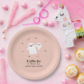 Pink Little Boo Halloween Kinderdusche Pappteller (Party)