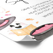 Pink Little Boo Halloween Sage kein Baby Poster (Ecke)