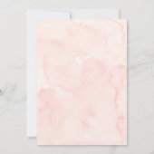 Pink Little Cookie Erster Geburtstag Einladung (Rückseite)