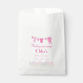 Pink Little Kleidung Kinderdusche Geschenktütchen