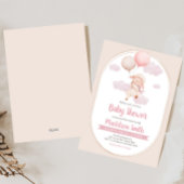Pink Little Lamb Baby Shower Einladung