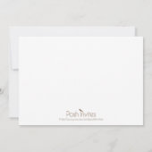 Pink Little Lamb Geburtsankündigung Ankündigung (Rückseite)