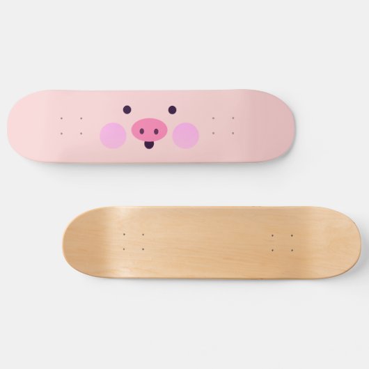 Pink Little Piggy Skateboard (Horizontal)