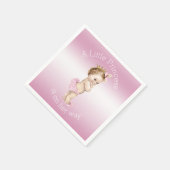 Pink Little Princess Baby Dusche Serviette (Ecke)