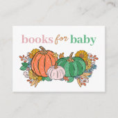 Pink Little Pumpkin Autumn Books for Baby Begleitkarte (Vorderseite)
